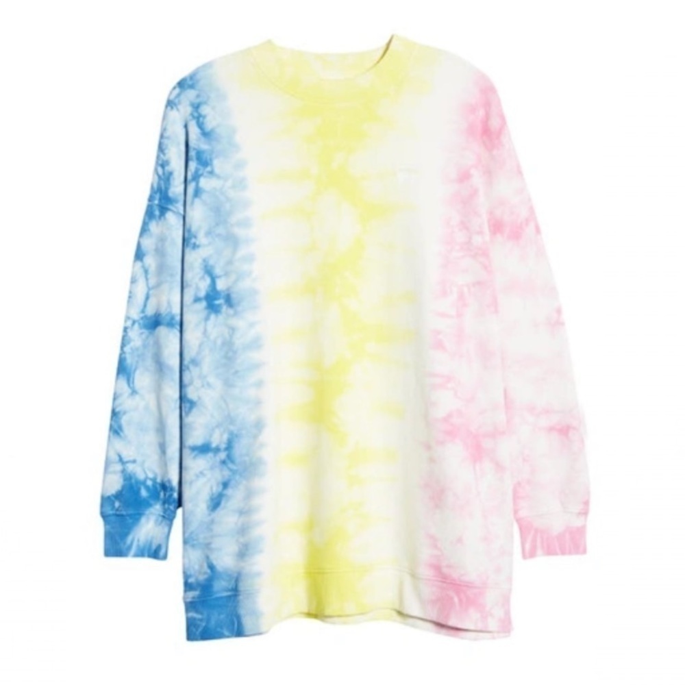 NWT Wrangler Oversized Multicolor Tie Dye Sweatshirt